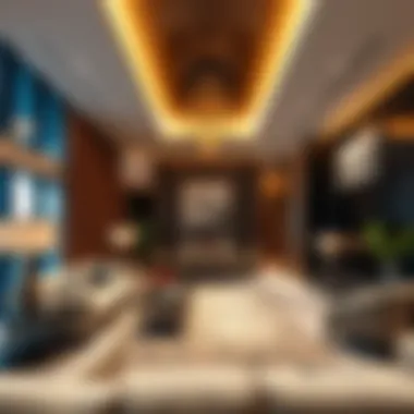 Luxurious interior design of an apartment in Intercontinental Residence