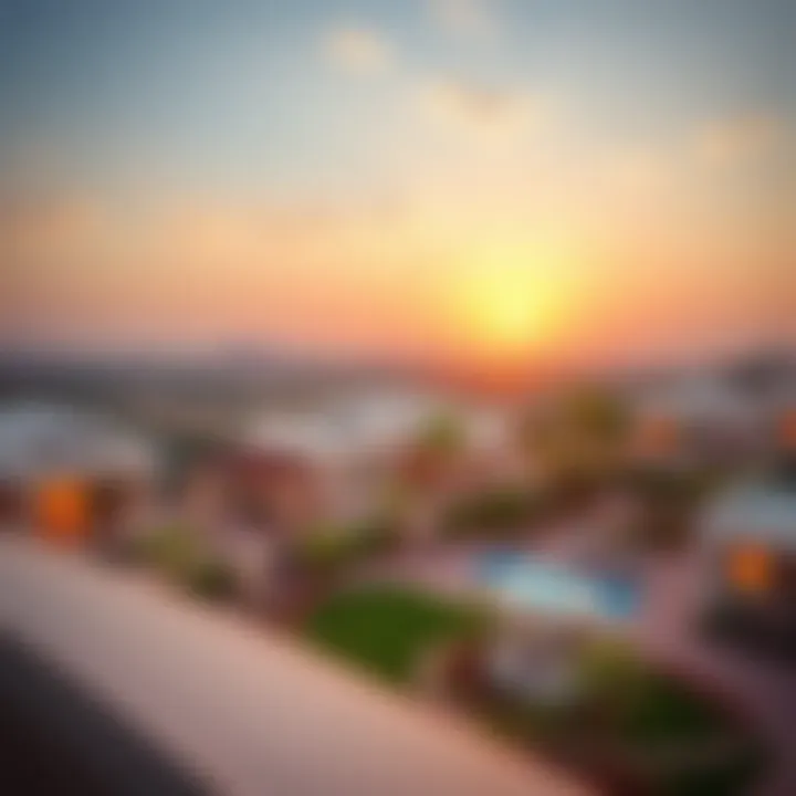 Panoramic view of Jouri Hills showcasing luxury villas