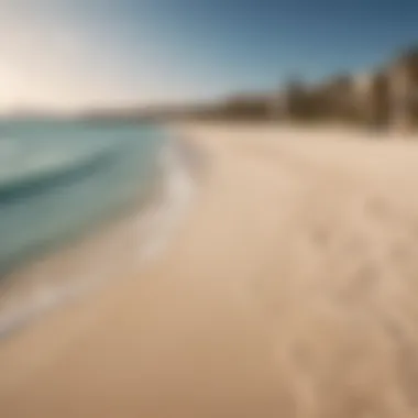 Sandy Shores of Kaite Beach A picturesque landscape of the sandy shores and clear waters of Kaite Beach, inviting for recreational activities.