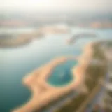 Aerial View of Lake Khudairah Aerial view of Lake Khudairah showcasing its serene waters