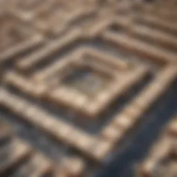 Aerial view of Lulu Souk Warsan showcasing its architectural design