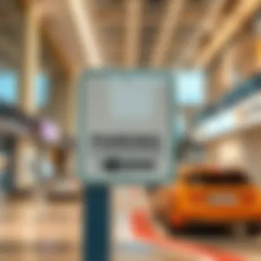 Parking signage at Mall of the Emirates