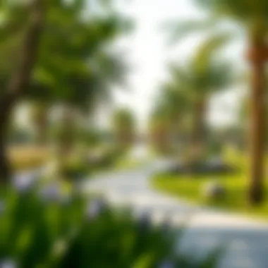 Tranquil parks and green spaces in Mama'esh Meadows inviting residents to relax