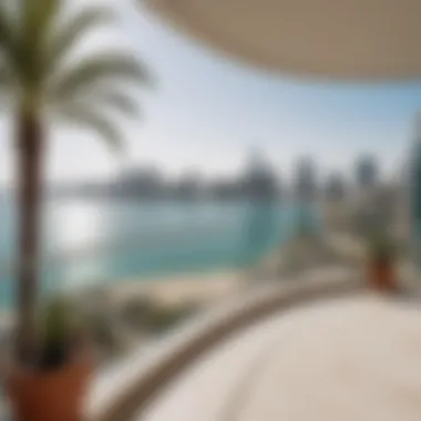 Breathtaking Views from Marina Residence Palm Stunning views from a balcony at Marina Residence Palm