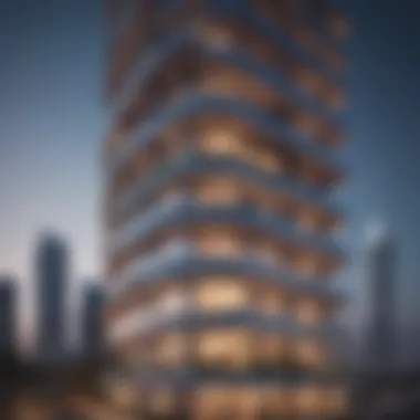 Architectural Marvel of Marina Terrace Tower Stunning architectural view of Marina Terrace Tower showcasing its unique design