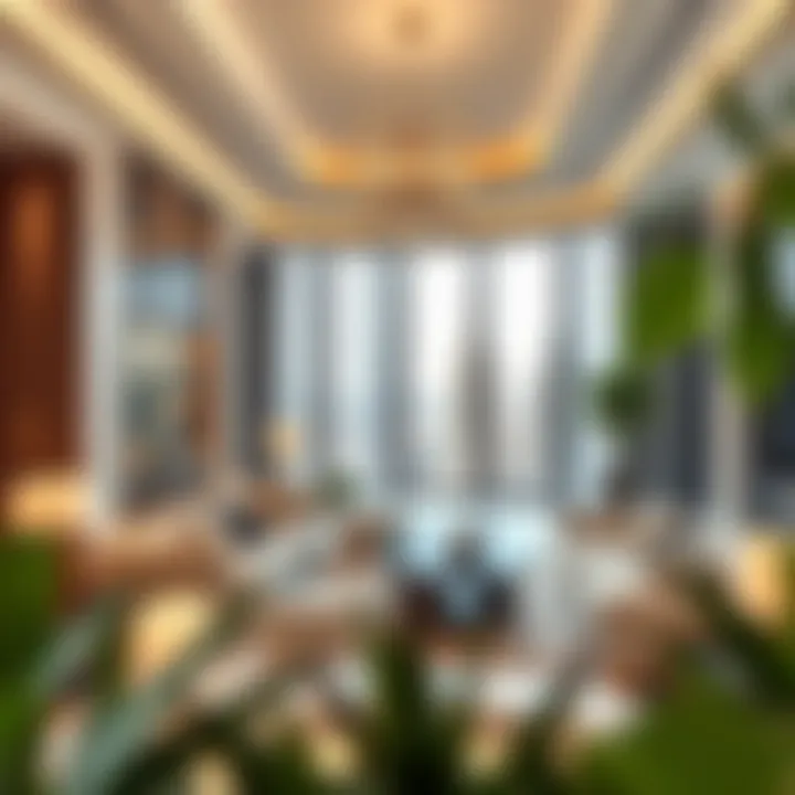 Luxurious Interior of Maze Tower Interior view highlighting the luxurious apartments within Maze Tower