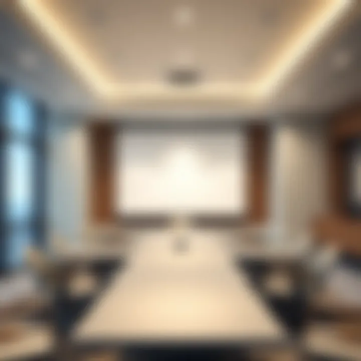 Modern conference room at Metro Central Hotel designed for business meetings and events