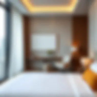 Luxury room interior at Metro Central Hotel with elegant furnishings and plush bedding