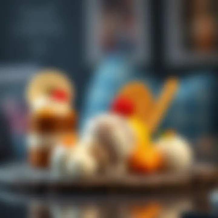 Unique dessert presentation highlighting the creativity of Motiongate Dubai's culinary offerings