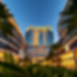 Stunning architectural view of Moza Plaza showcasing modern design