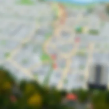 Muroor Road Neighborhood Map A detailed map highlighting key neighborhoods accessible via Muroor Road