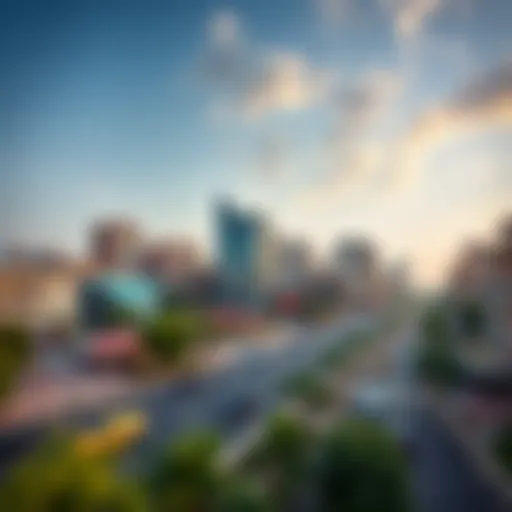 A panoramic view of Muroor Road showcasing its bustling traffic and surrounding developments