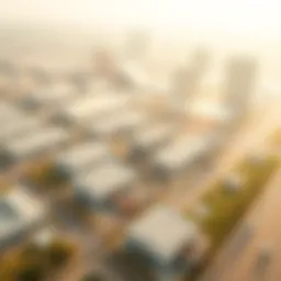 Aerial view of Mussafah ICAD showcasing its industrial landscape