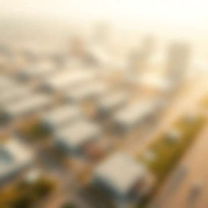 Aerial view of Mussafah ICAD showcasing its industrial landscape