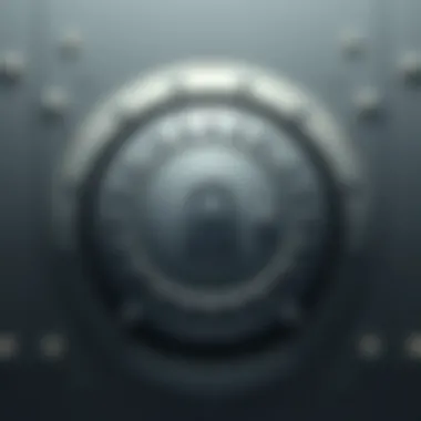 Ensuring Financial Security in Dubai A secure bank vault representing financial security