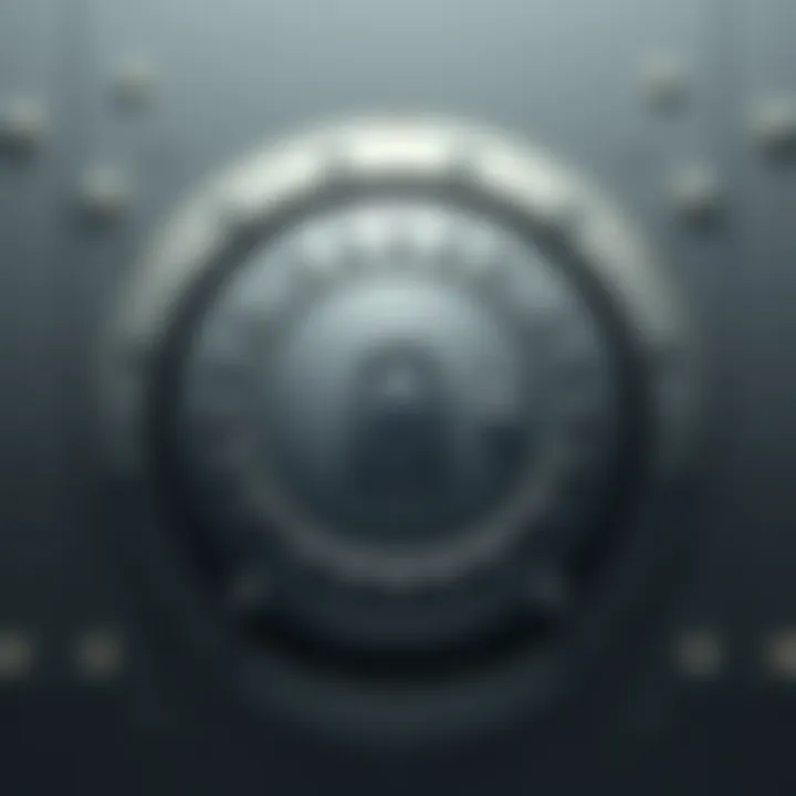 Ensuring Financial Security in Dubai A secure bank vault representing financial security