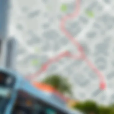 Map of Bus Routes to Burjuman Map of bus routes leading to Burjuman