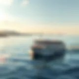 Ferry Journey Through Dalma's Tranquil Seas Ferry crossing the serene waters surrounding Dalma Island