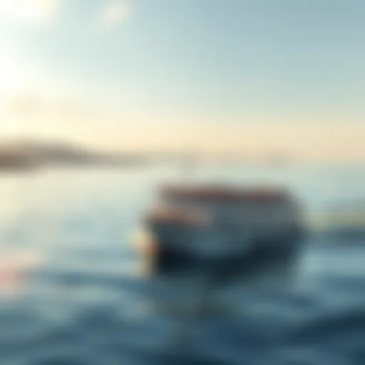 Ferry Journey Through Dalma's Tranquil Seas Ferry crossing the serene waters surrounding Dalma Island