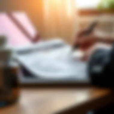 Crafting the Perfect Application A close-up of a job application being filled out on a laptop