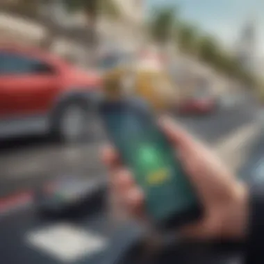 Successful Parking Payment on Mobile Smartphone displaying a successful parking payment confirmation