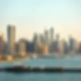 Stunning skyline view of Dubai's Peninsula area showcasing architectural marvels