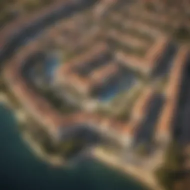 Aerial Perspective of Remraam Aerial view of Remraam community showcasing residential layout