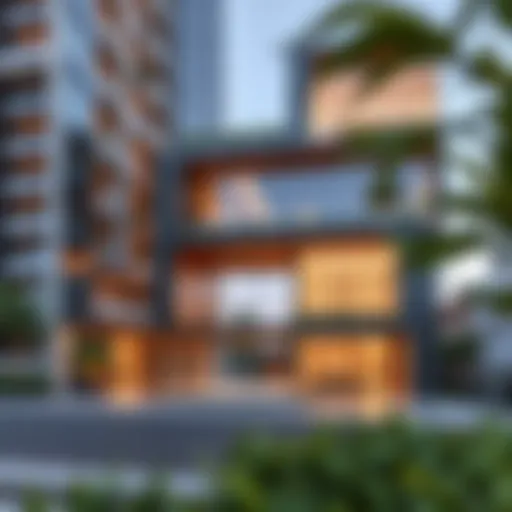 Architectural design of Society House showcasing modern aesthetics