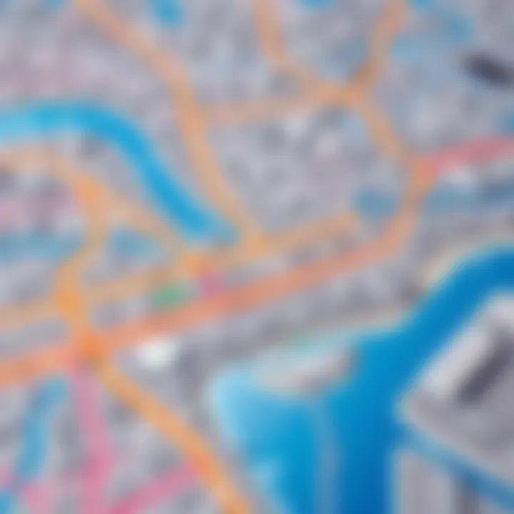 Metro map showcasing connections