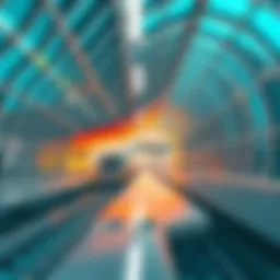 Dubai metro station showcasing modern architecture