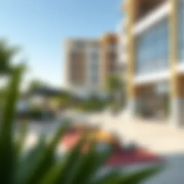 A vibrant community space within the Oxford Residence II development