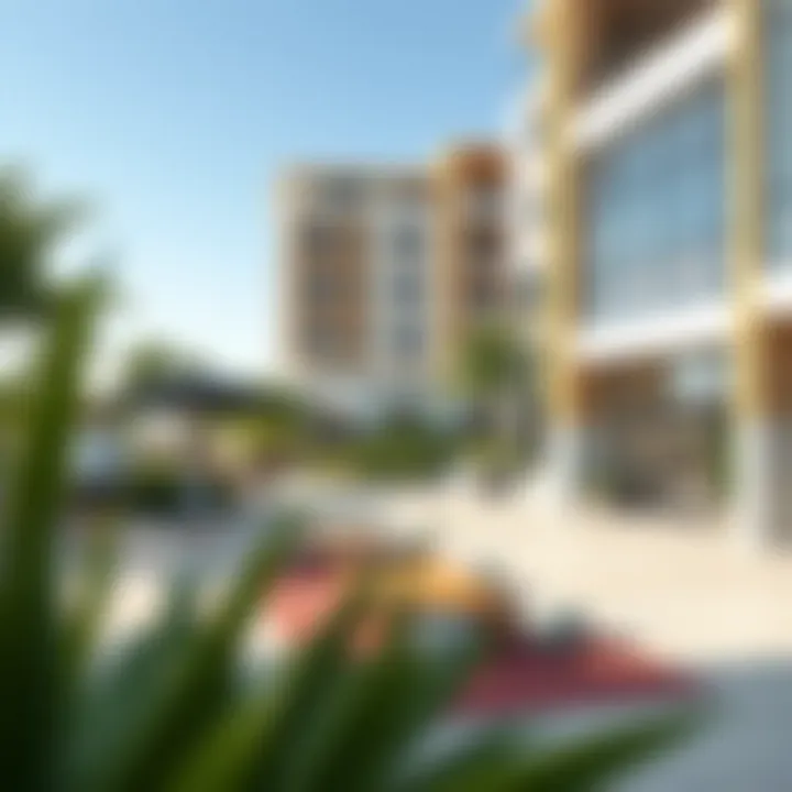 A vibrant community space within the Oxford Residence II development