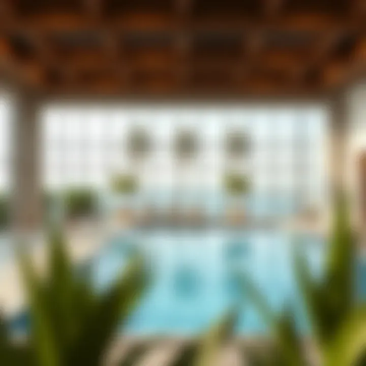 Luxurious amenities within Oxford Residence II including a pool and fitness center