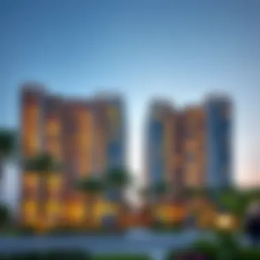 A stunning view of Oxford Residence II showcasing its modern architecture