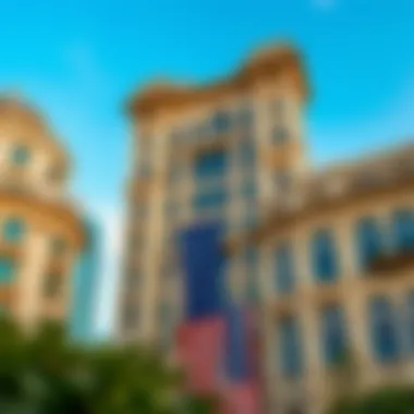 Architectural details showcasing the grandeur of Palace Towers