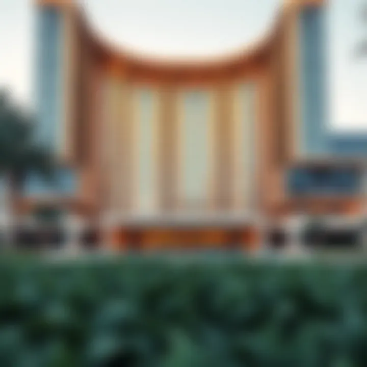 Stunning exterior view of Paramount Hotel Dubai showcasing modern architecture