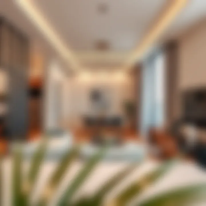 Interior of a modern apartment in Park Heights Square