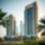 Stunning architectural view of Park Towers Dubai showcasing its modern design