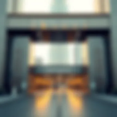 Entrance to the parking facility at Burj Khalifa