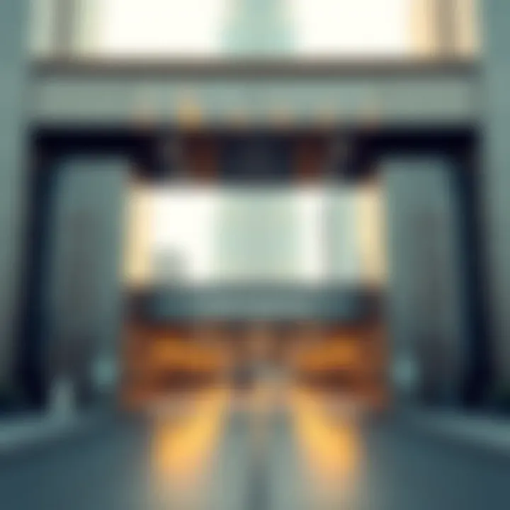 Entrance to the parking facility at Burj Khalifa