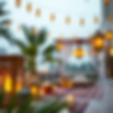 Traditional Emirati decorations during Eid