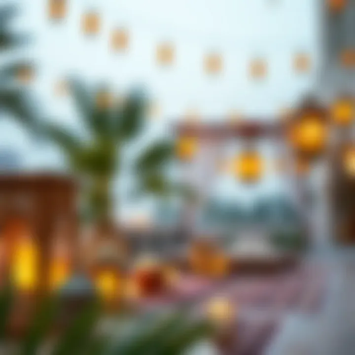 Traditional Emirati decorations during Eid