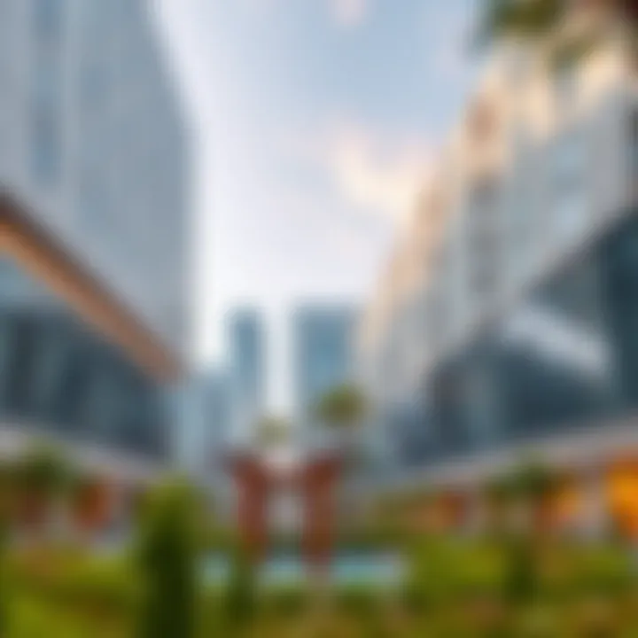 Architectural design of Radiant Square showcasing modern aesthetics