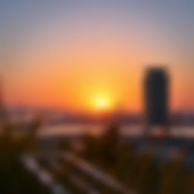 A serene sunset over Ras Al Khor, symbolizing the future of art and culture in Dubai.