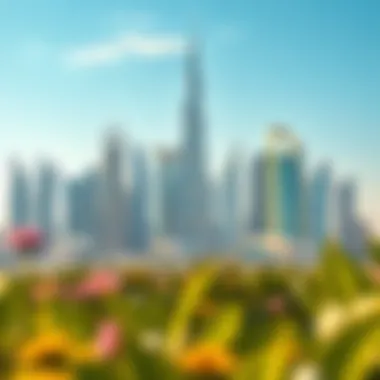 Stunning skyline of Dubai showcasing iconic architecture