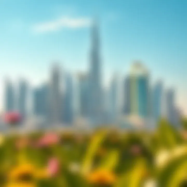 Stunning skyline of Dubai showcasing iconic architecture