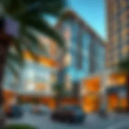 Architectural view of Room International City showcasing distinct design