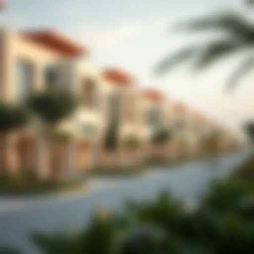 Modern Architectural Excellence in Dubai Luxurious residential community showcasing modern architecture