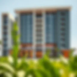 Luxurious exterior view of Samaya Hotel Apartment showcasing modern architecture