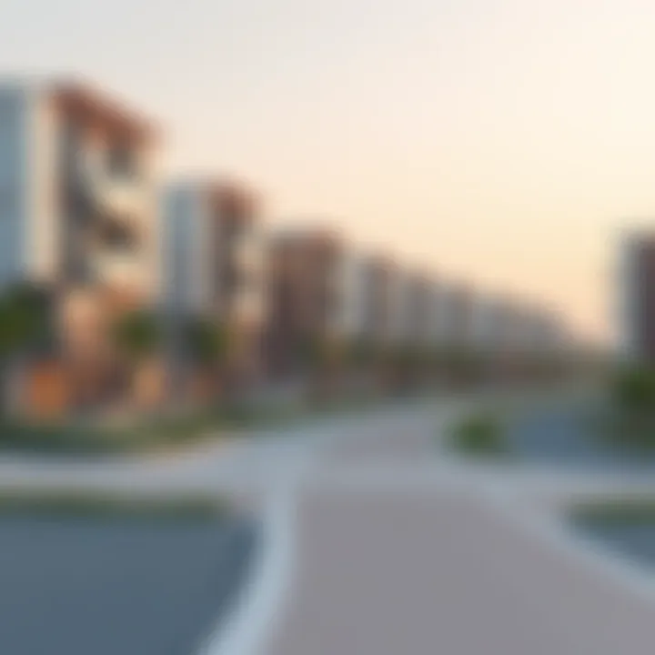 Real Estate Opportunities in Shat' Al Hamriya Modern residential buildings in Shat' Al Hamriya highlighting real estate opportunities